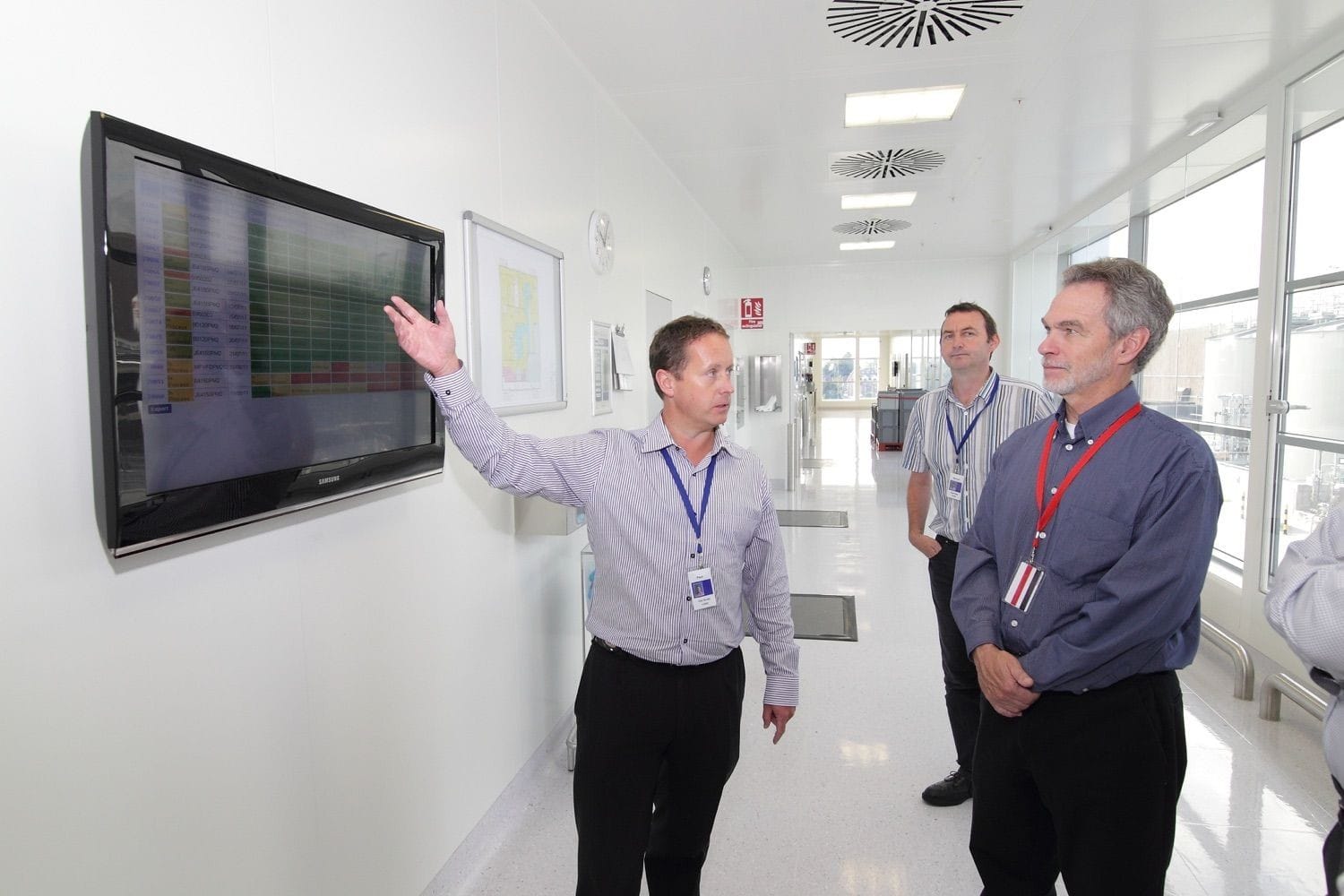 Visiting guests are given a guided tour of the plant and it's systems