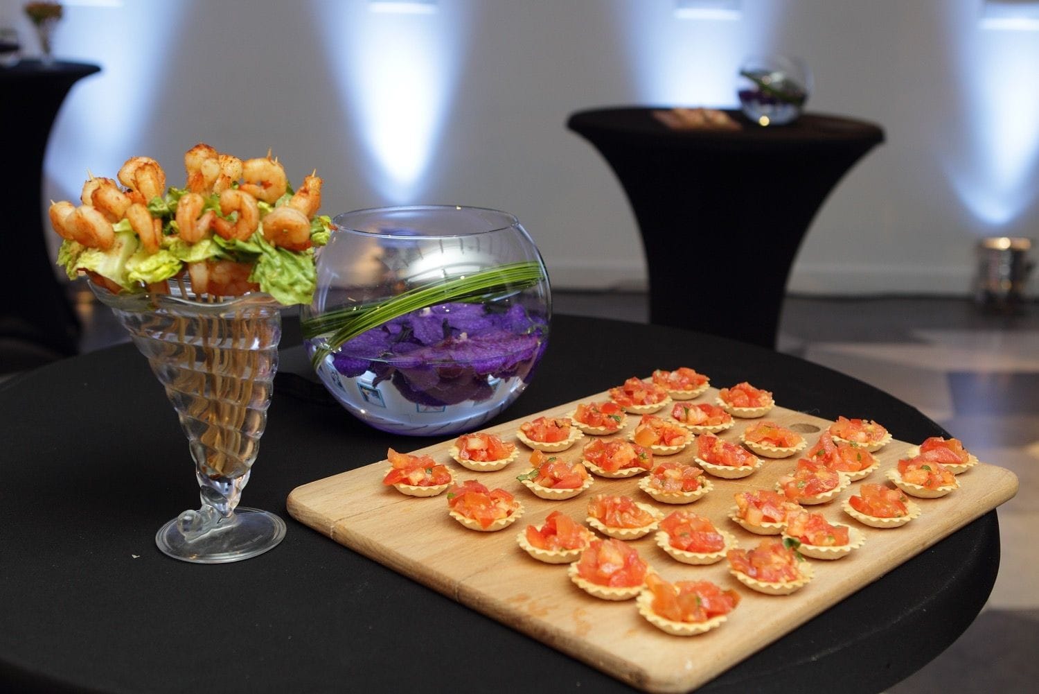 Food, decor and lighting at a Laroche Posay product launch in the Royal Hibernian Academy of Arts Gallery, Dublin