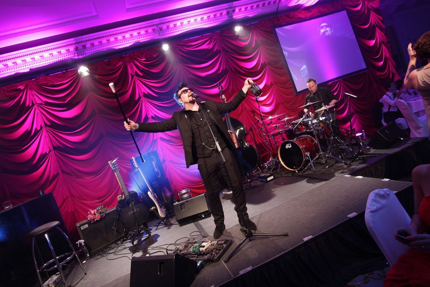 jack L performs at a private party in the Powerscourt Hotel, Wicklow