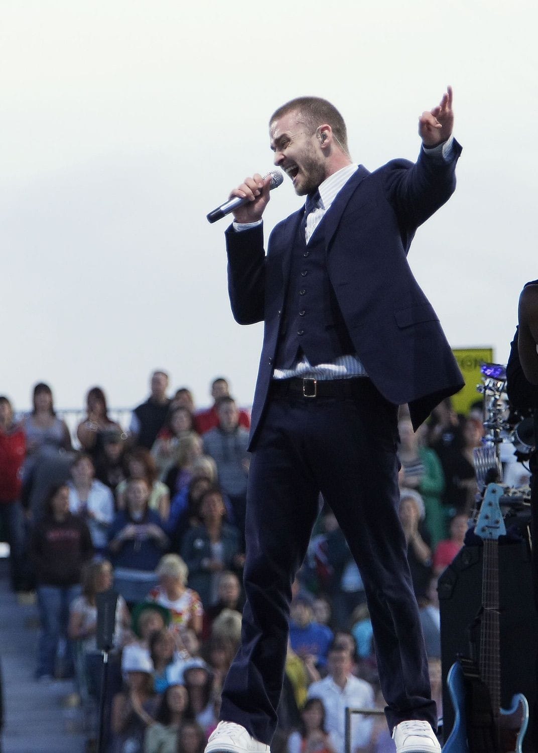 Justin Timberlake performs in the round at the RDS main arena in Dublin