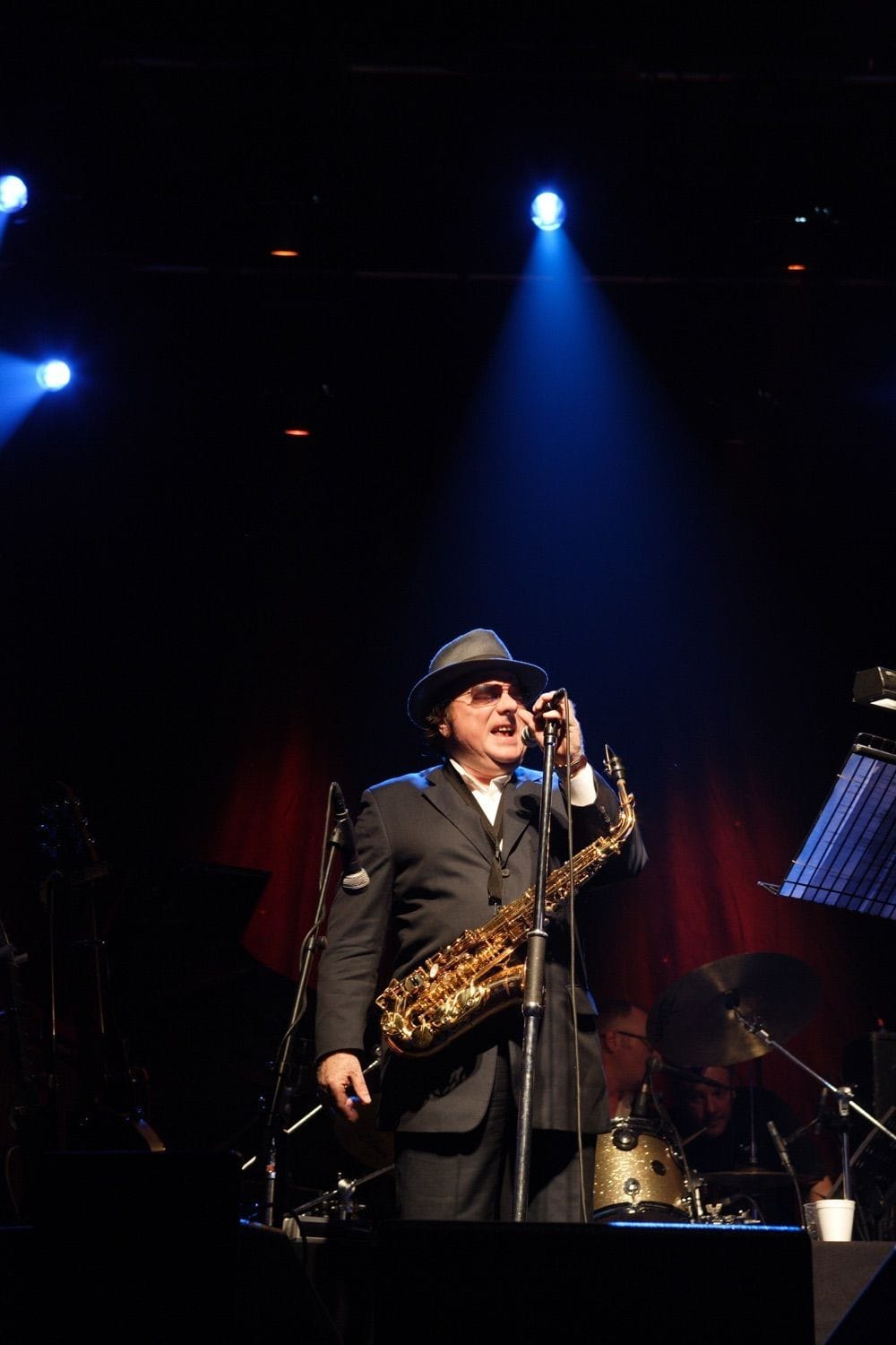 Van Morrison performing at a private corporate event in the RDS, Dublin