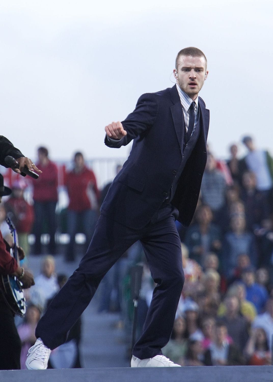 Justin Timberlake performs in the round at the RDS main arena in Dublin