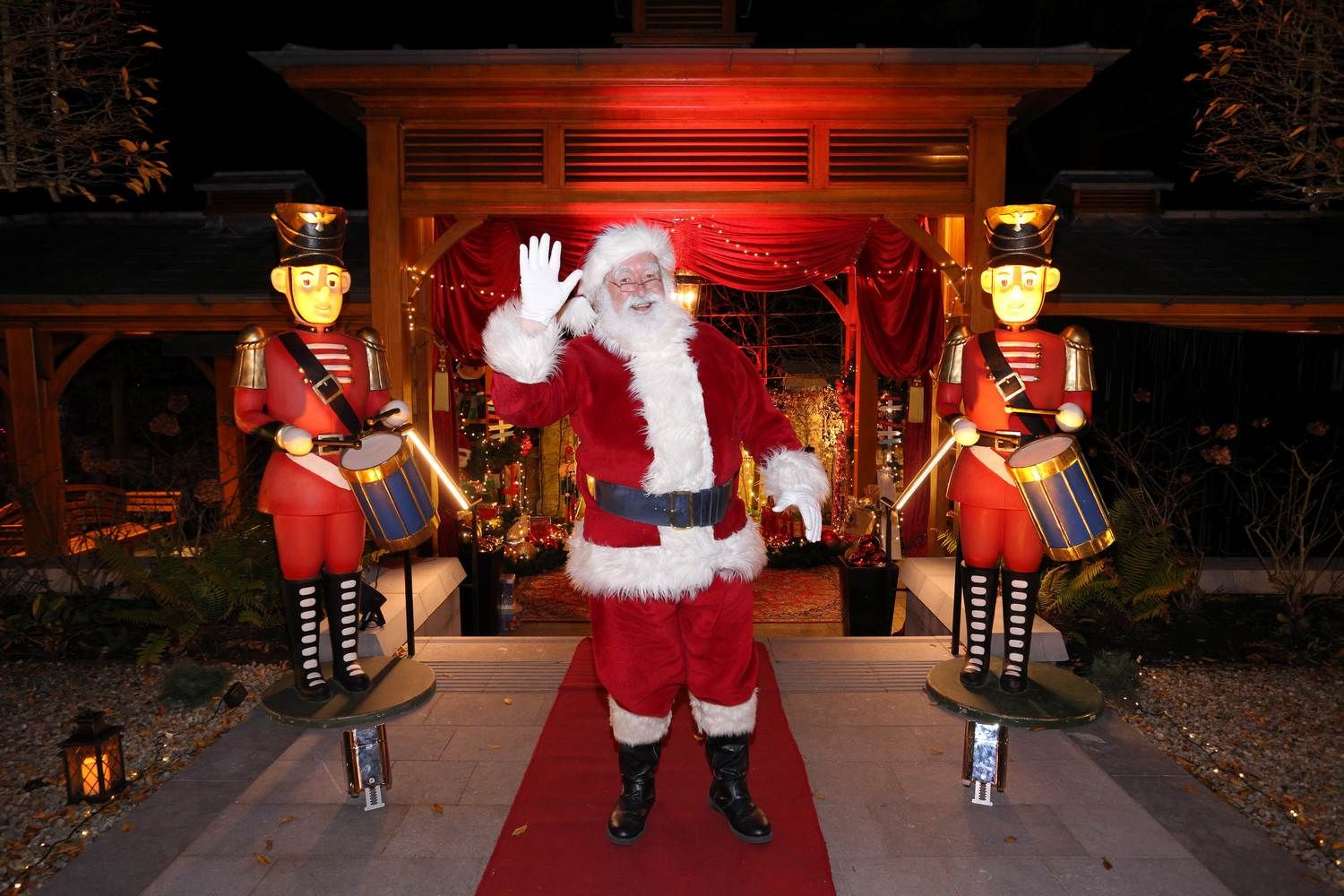 Santa is all set up and ready to meet the kids at a private event in Dromoland Castle Hotel, Co Clare