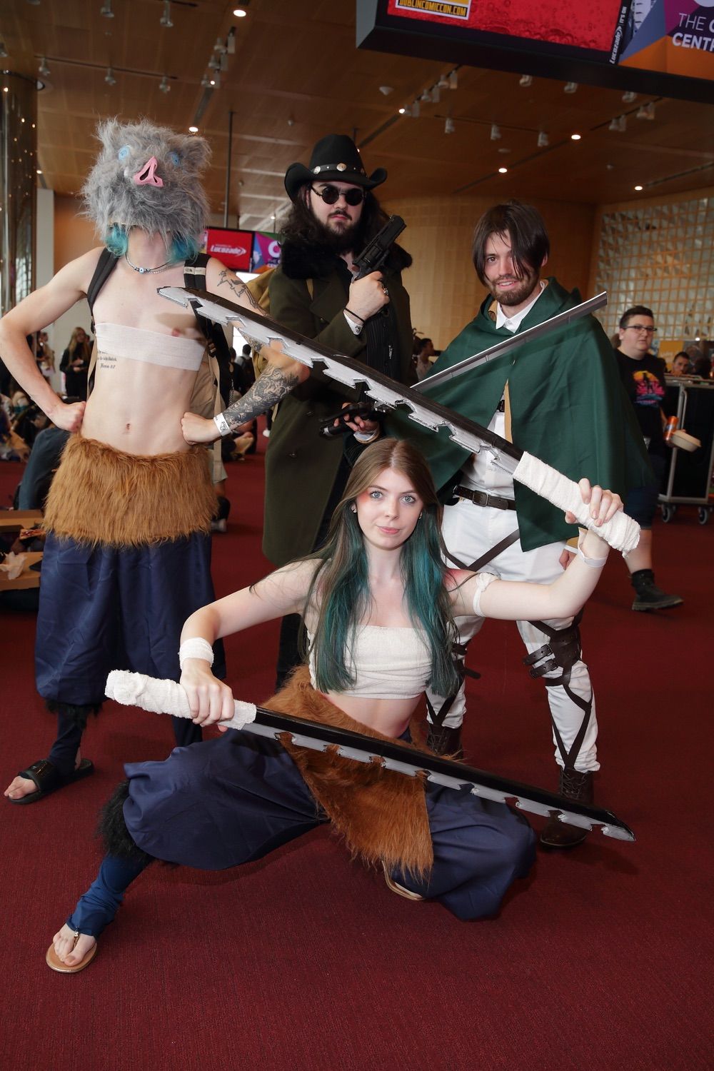 Some of the colourful characters at Comicon, held in the Conference Centre Dublin