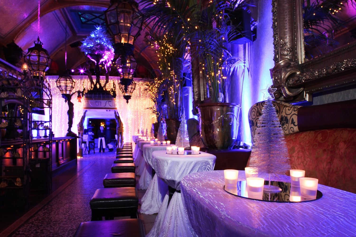 Christmas decor and lighting for  acompany party at Cafe en Seine, Dawson Street, Dublin