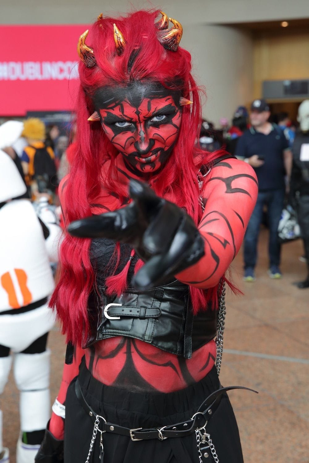 One of the amazing characters at Comicon, held in the Conference Centre Dublin