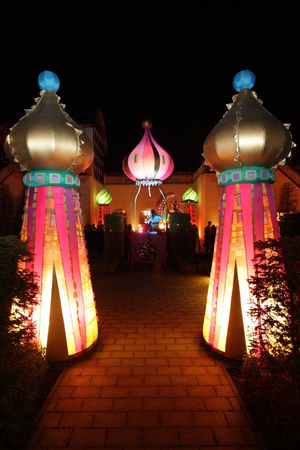 Part of the light up decor at a corporate party at the Powerscourt Hotel and Resort, Wicklow