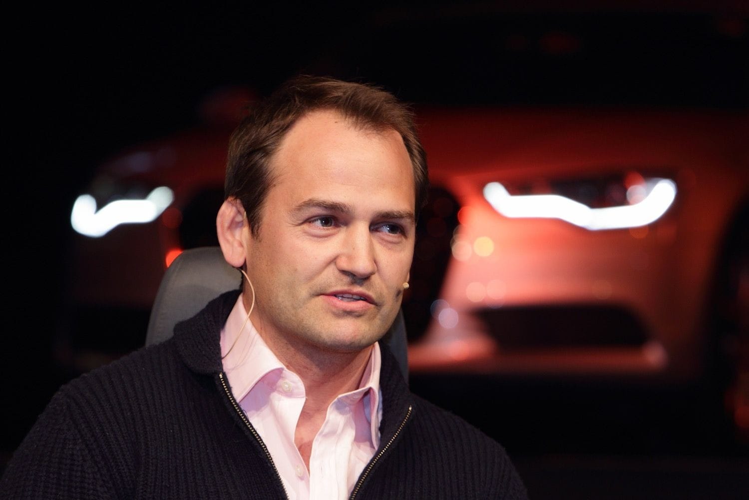 Ben Collins aka 'The Stig' at the launch of the Audi A6 at the Three Arena, Dublin