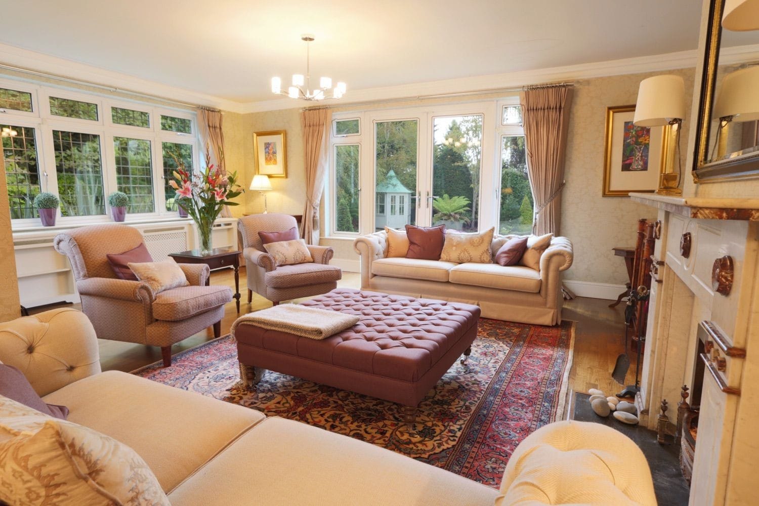 Simple elegance, with a walk out terrace and views of the rear garden