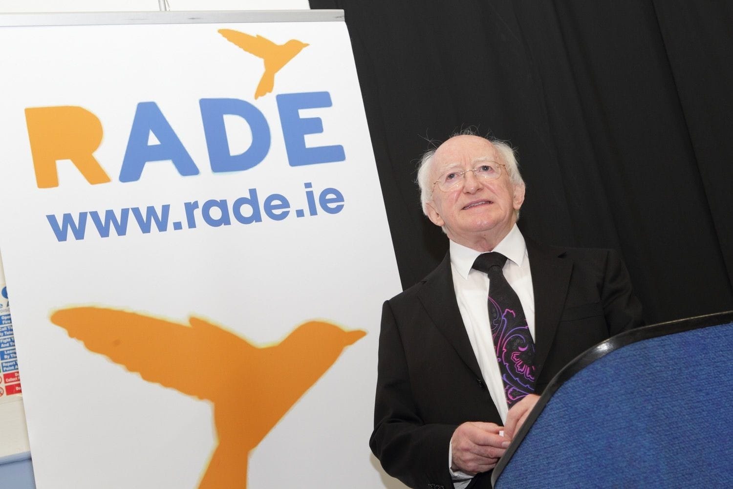 Michael D Higgins visits RADE, a group fighting substance abuse through art in Dublin's inner city