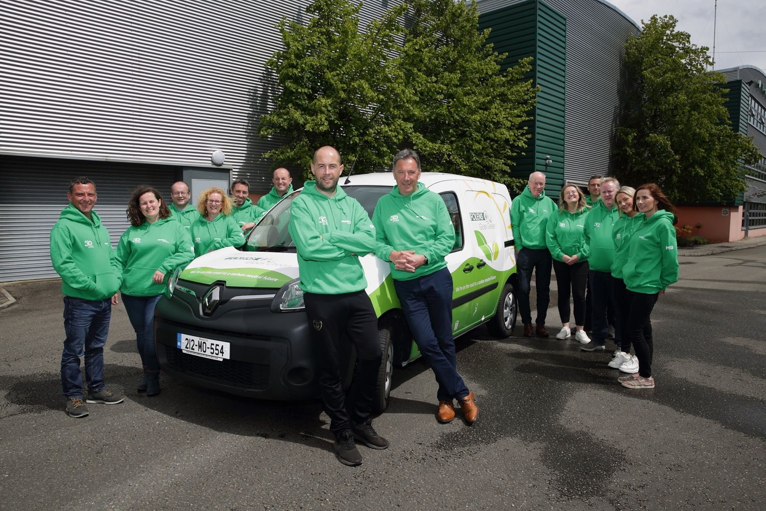 Folens publishers launch the green team, to bring in more environmentally friendly processes, such as the purchase of electric vehicles