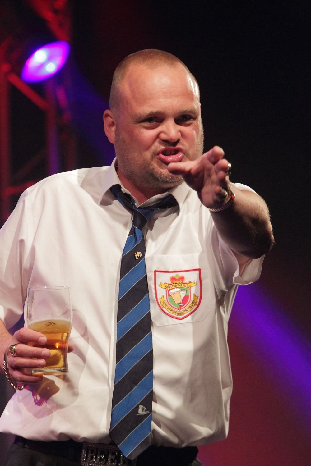 Al Murray onstage at the Vodafone Comedy Festival which was held in the Iveagh Gardens, Dublin, Ireland