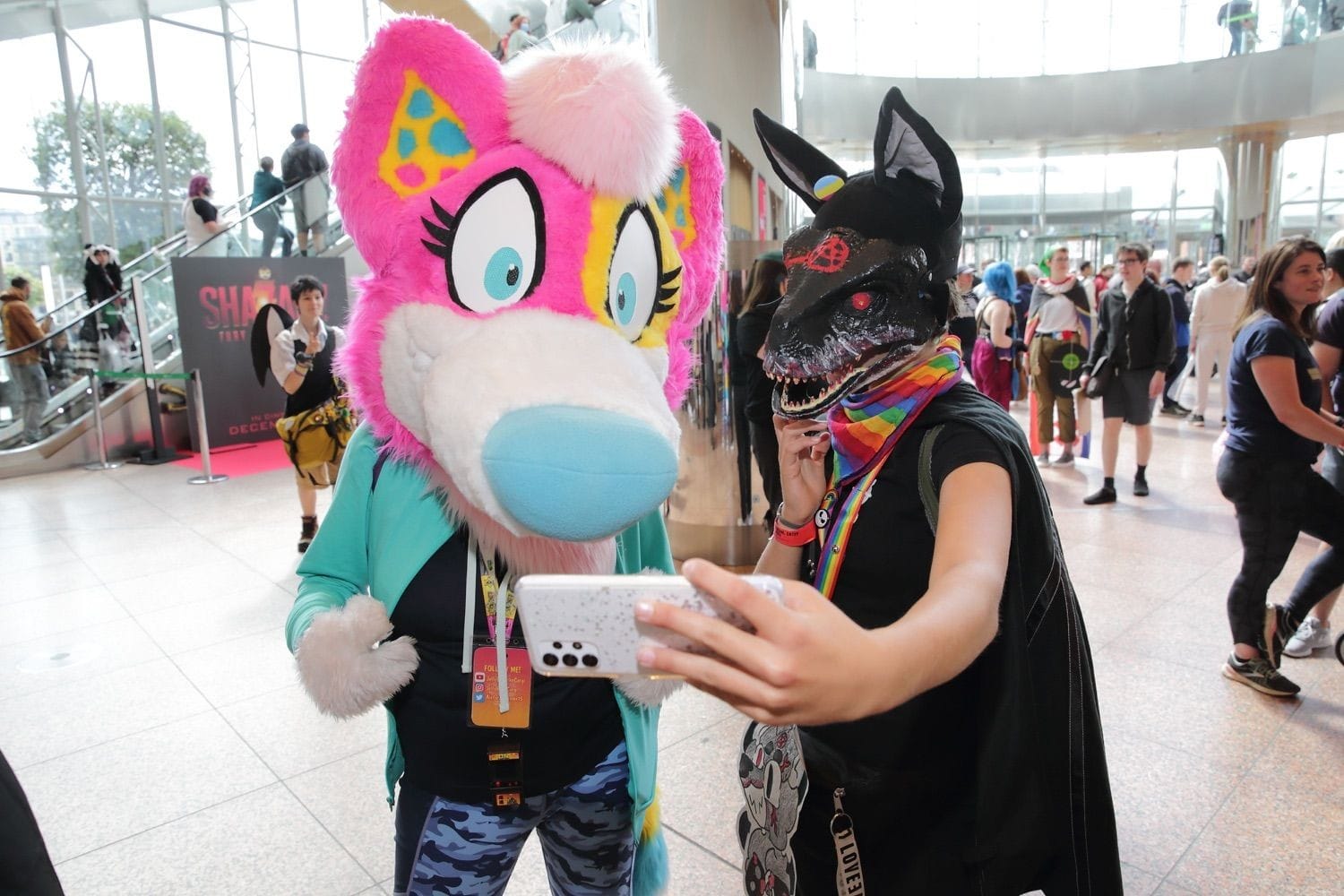 Some of the colourful characters at Comicon, held in the Conference Centre Dublin