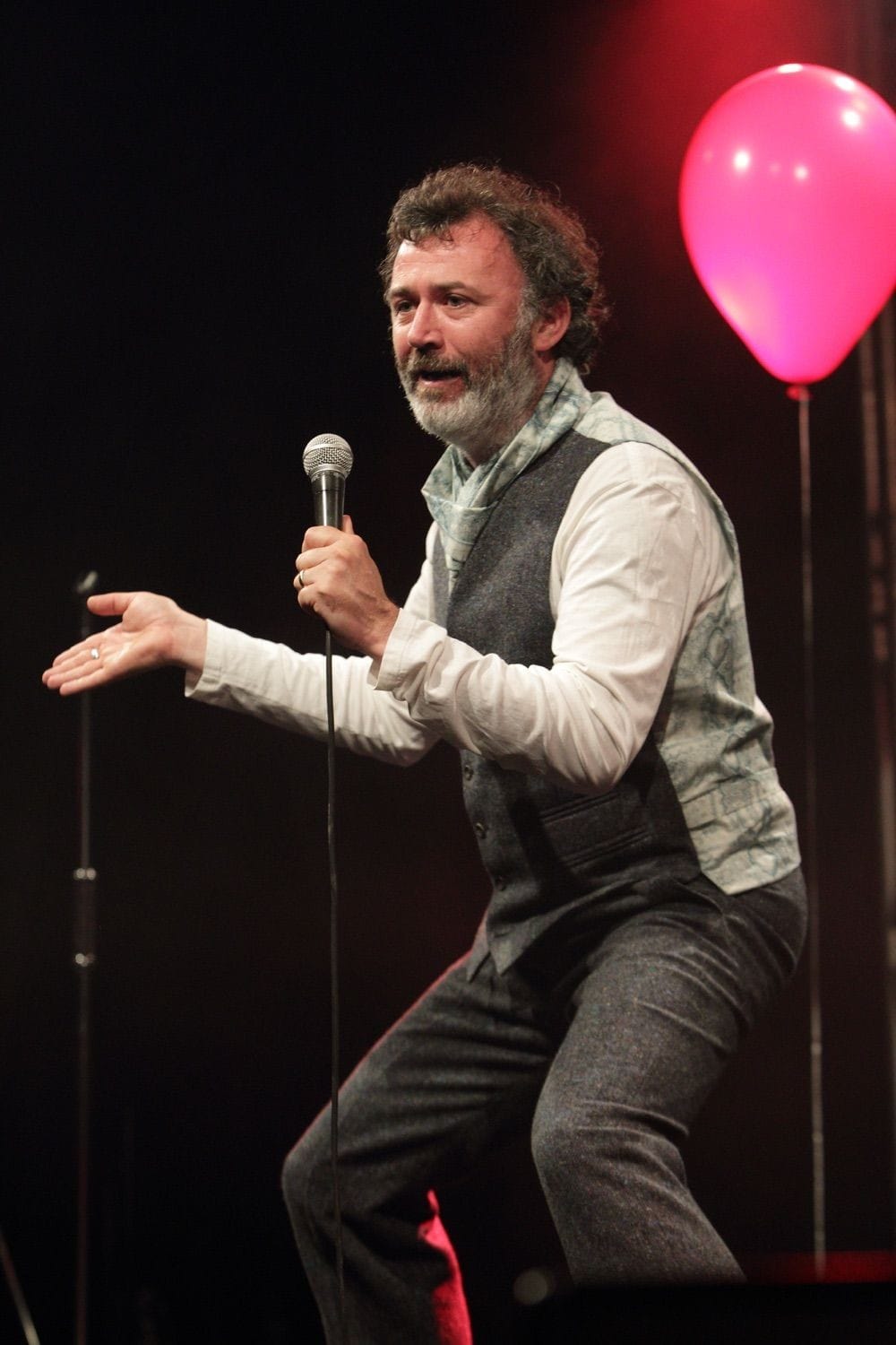 Tommy Tiernan entertains guests at the Vodafone Comedy Festival which was held in the Iveagh Gardens, Dublin, Ireland