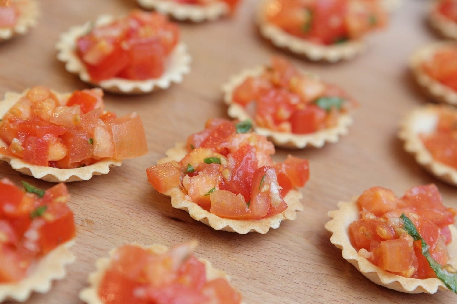 A close up image of finger food at a Laroche Posay product launch in the Royal Hibernian Academy of Arts Gallery, Dublin